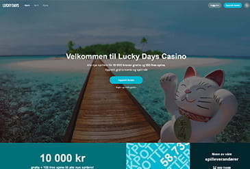 Lucky Days hjemmeside