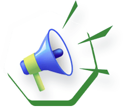 Nyheter om digitale tjenester og svindelvarsler annonsert over en høyttaler.